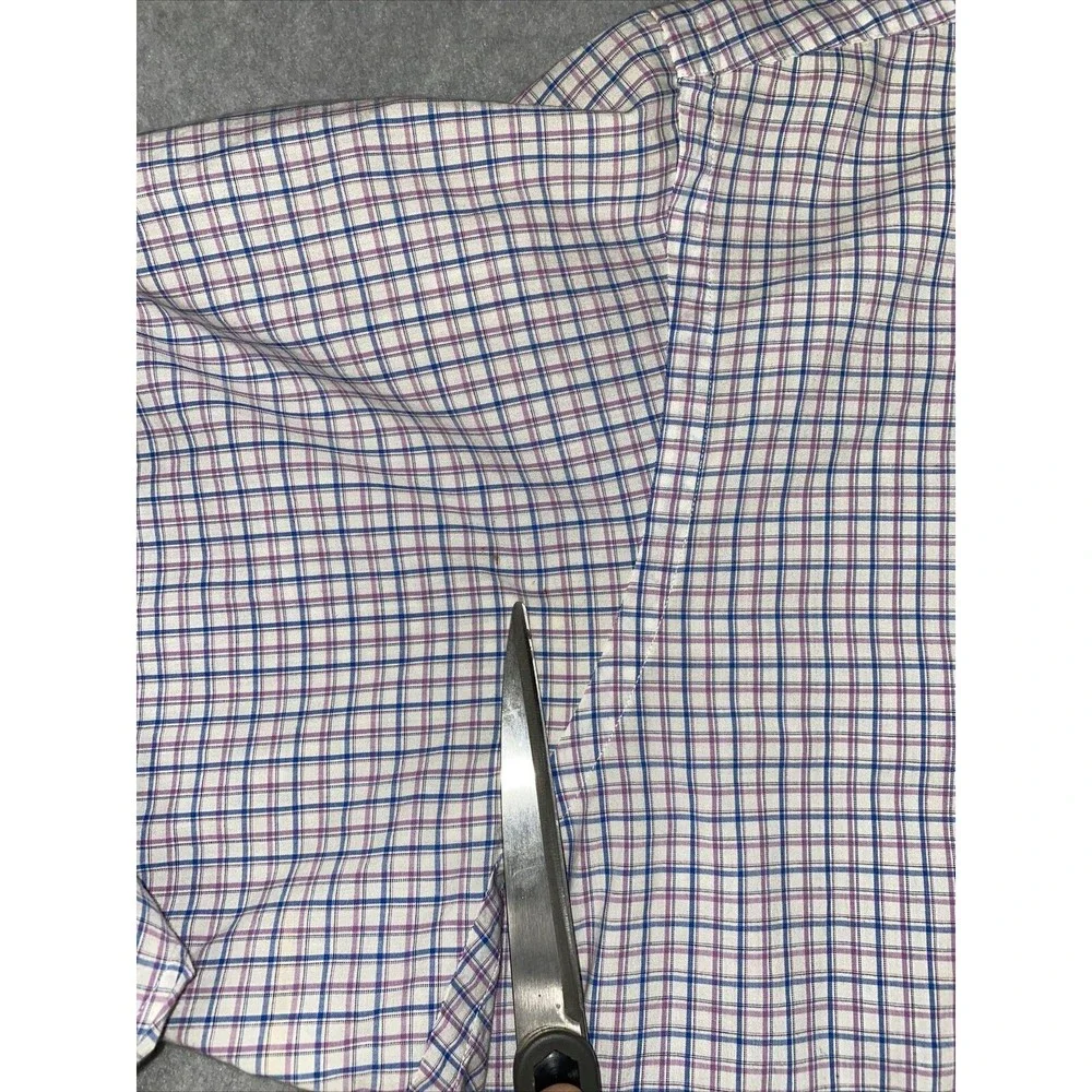 Polo Ralph Lauren Yarmouth Shirt 17 1/2 34/35 Long Sleeve Check Picnic Pink Blue